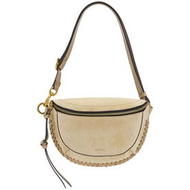 Isabel Marant Etoile Skano Suede bæltetaske, Light Beige
